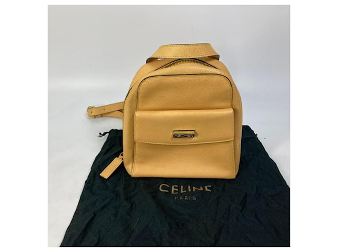 Céline Zaino mini in pelle beige Celine - vista 11