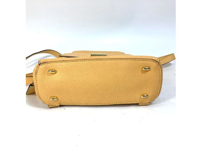 Céline Zaino mini in pelle beige Celine - vista 5