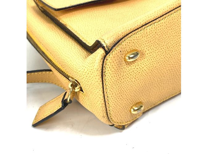 Céline Zaino mini in pelle beige Celine - vista 6
