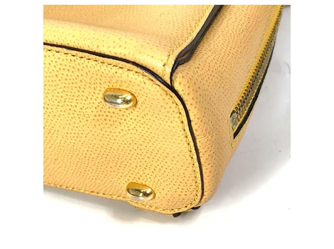Céline Zaino mini in pelle beige Celine - vista 7