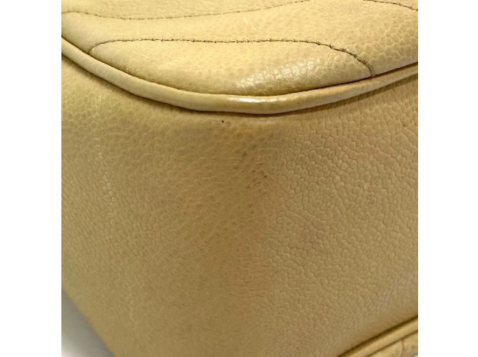 Bolsa de ombro Chanel CC Coco Charm Bege - vista 6