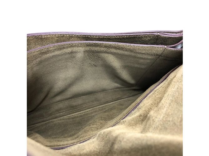 Céline Borsa a spalla in pelle marrone Celine - vista 10
