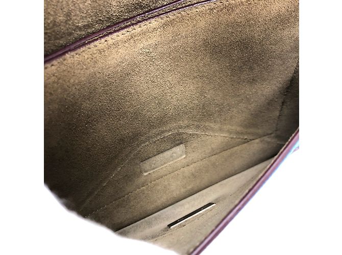 Céline Borsa a spalla in pelle marrone Celine - vista 11