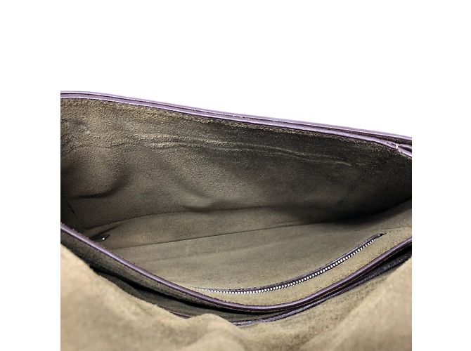 Céline Borsa a spalla in pelle marrone Celine - vista 9