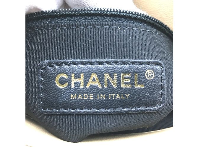 Borsa a spalla in pelle beige Chanel - vista 11