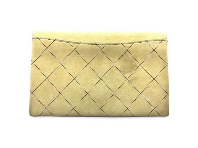 Borsa a spalla in pelle beige Chanel - vista 2