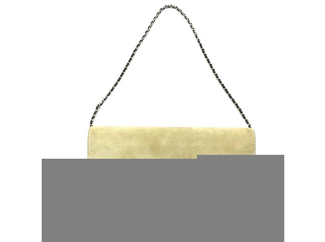 Borsa a spalla in pelle beige Chanel - vista 4