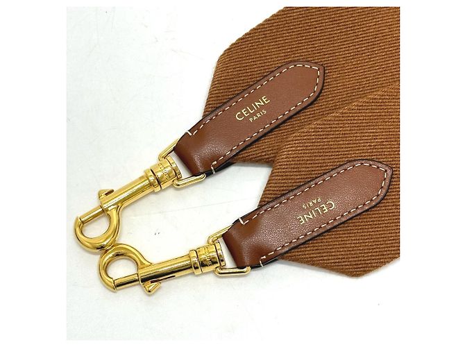 Céline Portafoglio a spalla con catena Celine Brown Marrone - vista 3
