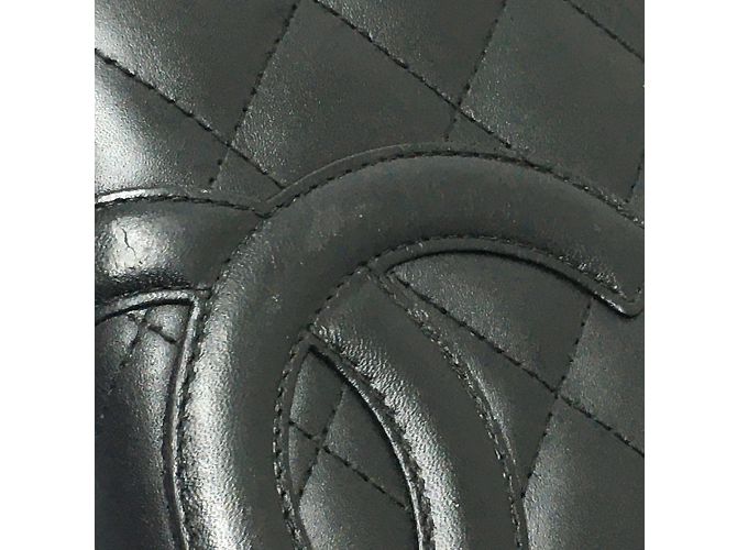 Cartera larga con cremallera de la línea Cambon A26710 de Chanel Negro - vista 3