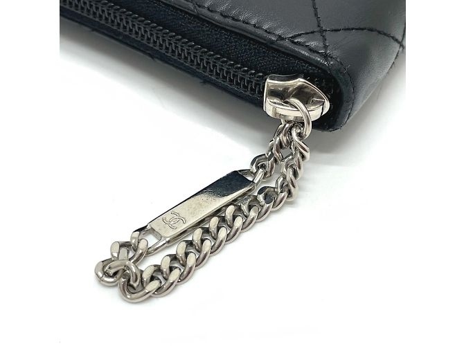 Cartera larga con cremallera de la línea Cambon A26710 de Chanel Negro - vista 6