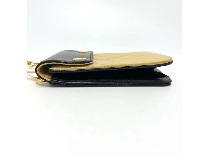 Marsupio in pelle nera e beige di Chanel Nero - vista 3