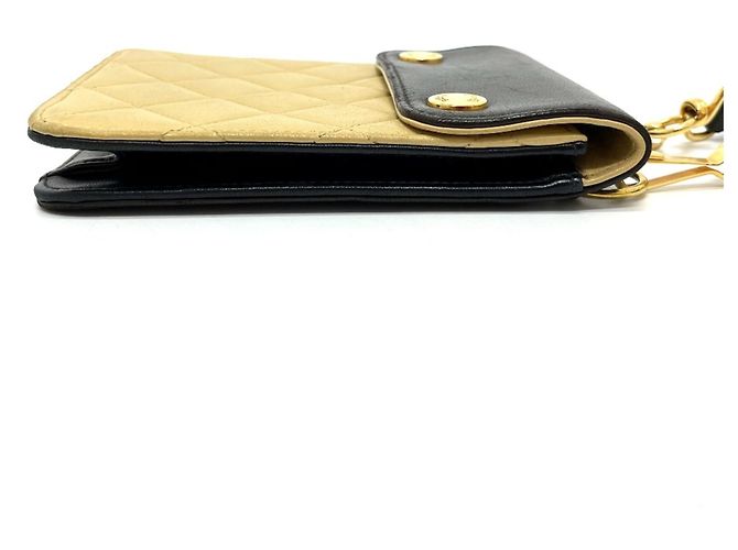 Marsupio in pelle nera e beige di Chanel Nero - vista 4