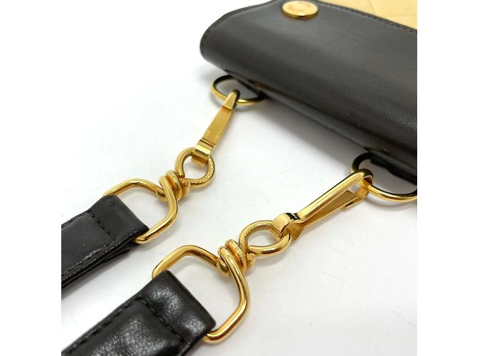 Marsupio in pelle nera e beige di Chanel Nero - vista 6