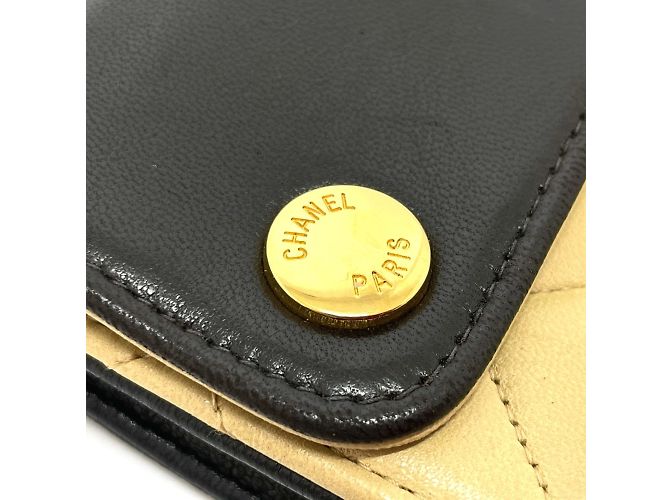 Marsupio in pelle nera e beige di Chanel Nero - vista 8