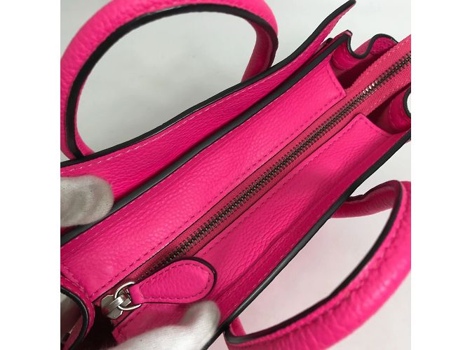 Céline Borsa in pelle rosa Celine - vista 10