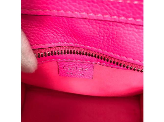 Céline Borsa in pelle rosa Celine - vista 11