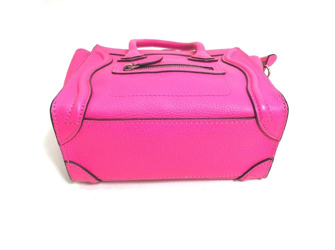 Céline Borsa in pelle rosa Celine - vista 7