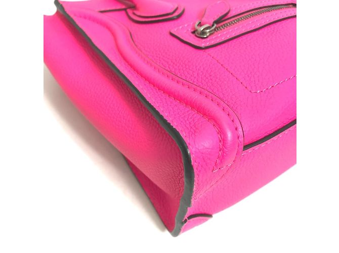 Céline Borsa in pelle rosa Celine - vista 9