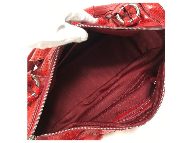 Céline Celine Vintage Rote Boston Tasche - Ansicht 14