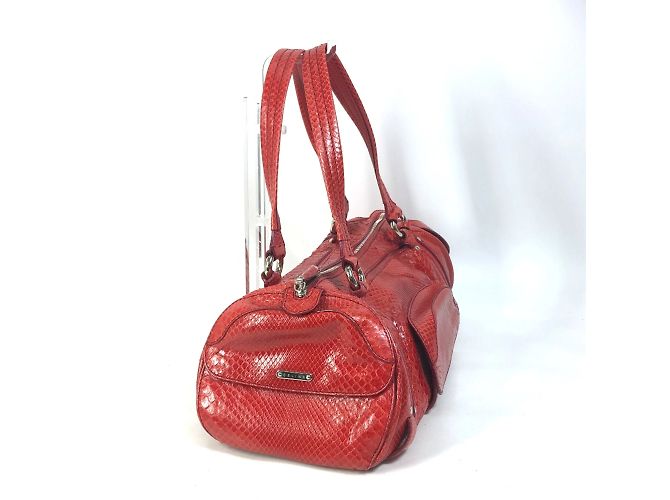 Céline Celine Vintage Rote Boston Tasche - Ansicht 3