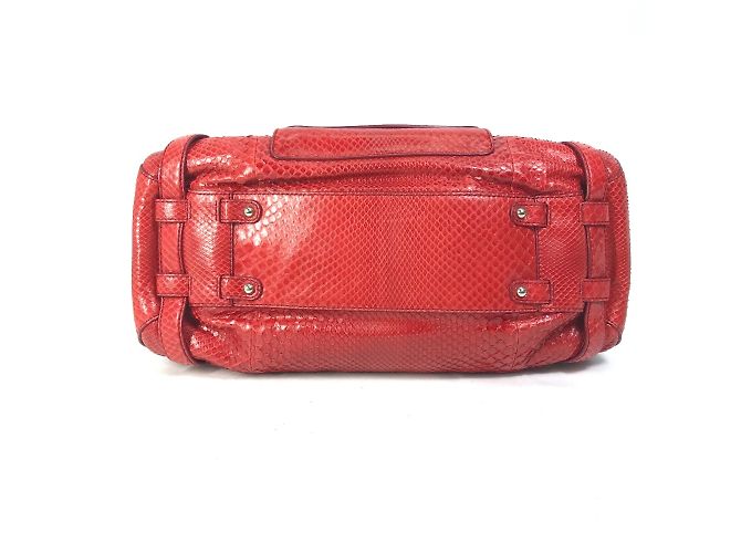 Céline Celine Vintage Rote Boston Tasche - Ansicht 5