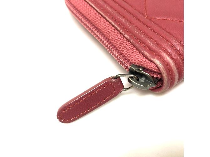 Chanel A68733 Boy Zip Around Long Wallet Rosa - vista 10