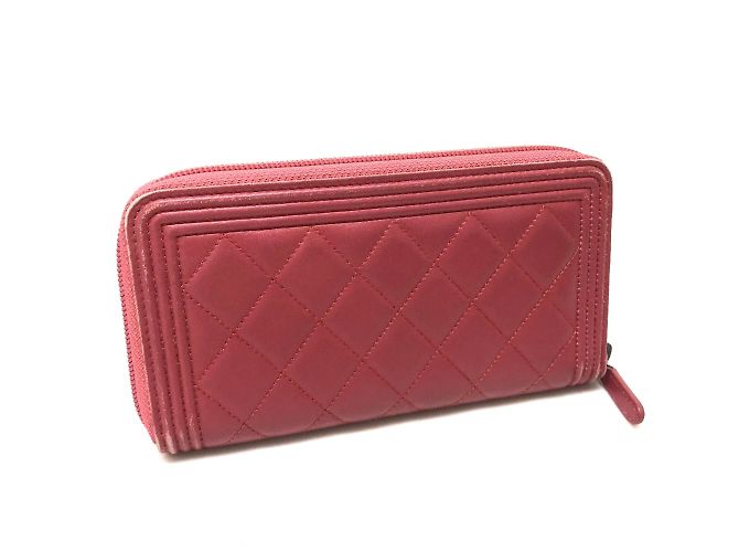 Chanel A68733 Boy Zip Around Long Wallet Rosa - vista 2