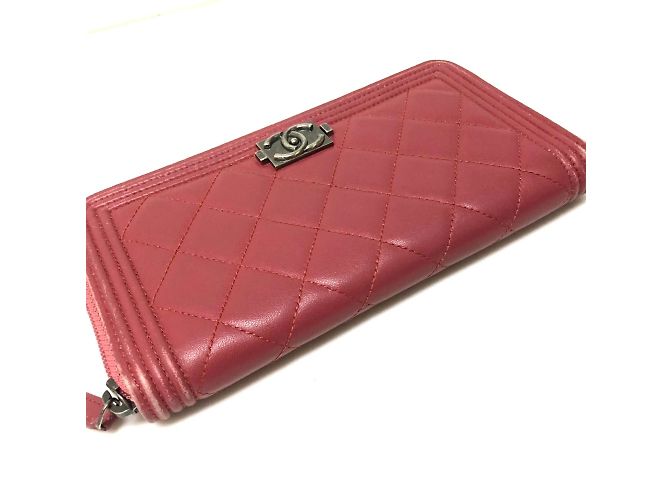 Chanel A68733 Boy Zip Around Long Wallet Rosa - vista 9