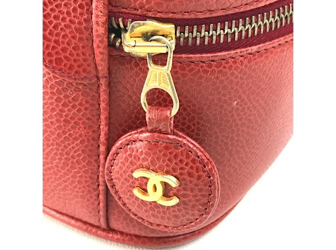 Borsa Chanel CC Mark Rosso - vista 5