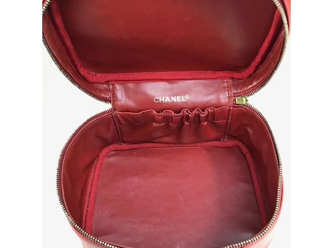 Borsa Chanel CC Mark Rosso - vista 9