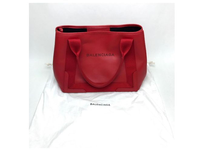 Borsa a spalla in pelle rossa Balenciaga Rosso - vista 10