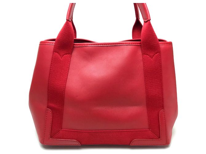 Borsa a spalla in pelle rossa Balenciaga Rosso - vista 2