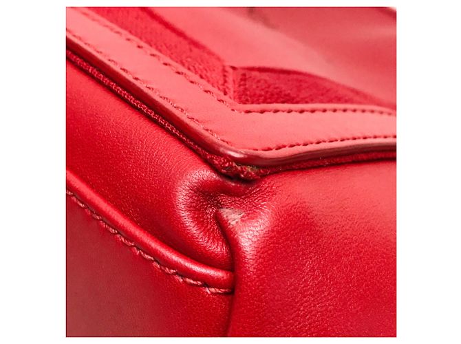Borsa a spalla in pelle rossa Balenciaga Rosso - vista 5