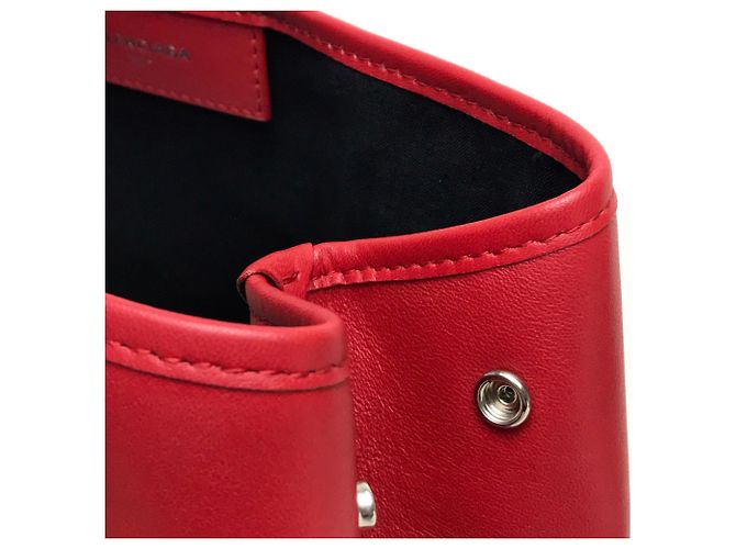 Borsa a spalla in pelle rossa Balenciaga Rosso - vista 6
