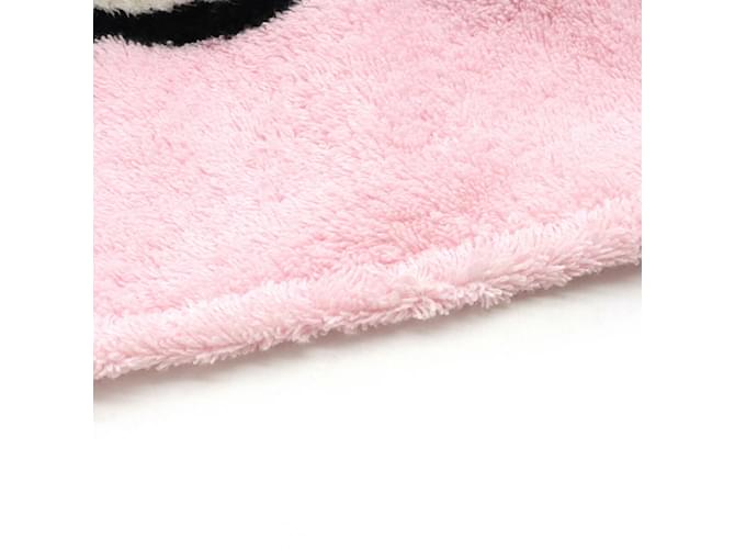 Serviette de bain Chanel Camélia Coco Mark Rose Blanc - vue 7