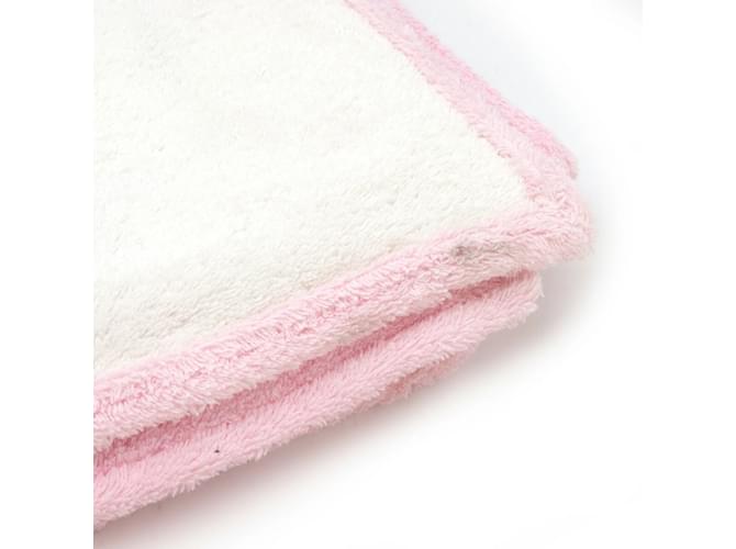 Serviette de bain Chanel Camélia Coco Mark Rose Blanc - vue 8