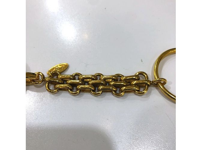 Portachiavi charm vintage Chanel 31 D'oro - vista 6