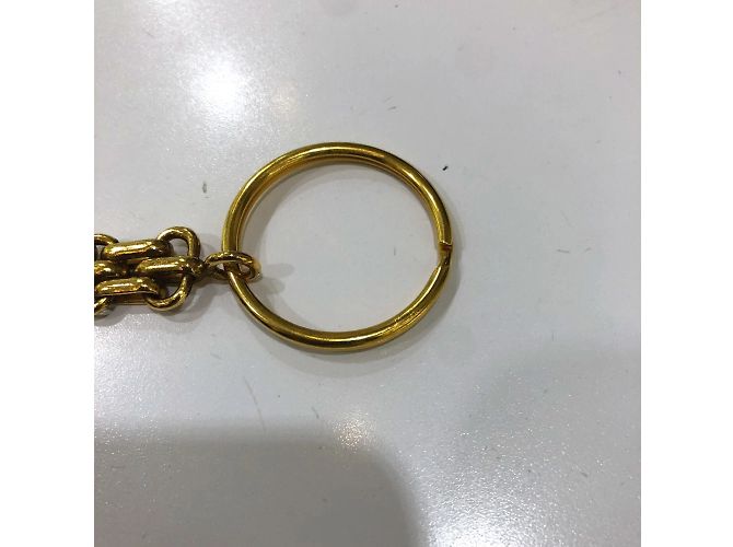 Portachiavi charm vintage Chanel 31 D'oro - vista 7