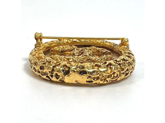 Spilla circolare in oro CC di Chanel D'oro - vista 12