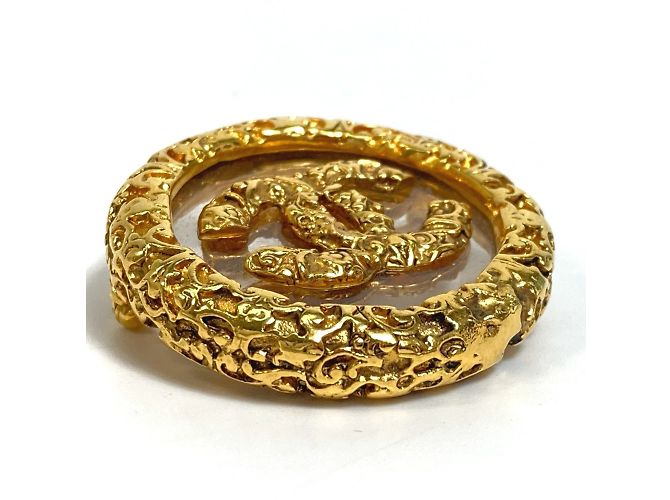 Spilla circolare in oro CC di Chanel D'oro - vista 4