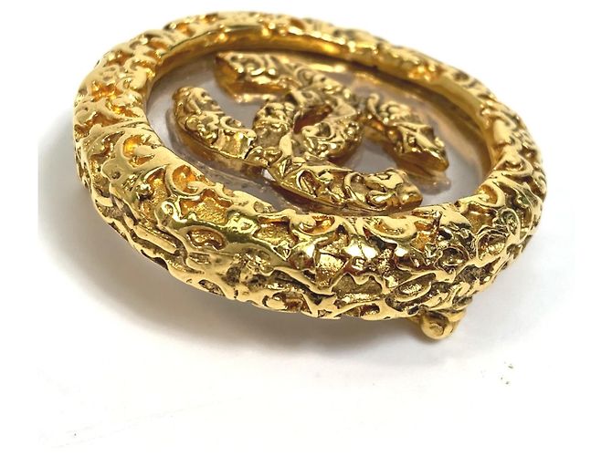 Spilla circolare in oro CC di Chanel D'oro - vista 5