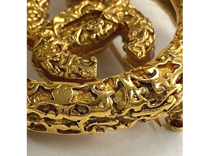 Spilla circolare in oro CC di Chanel D'oro - vista 7