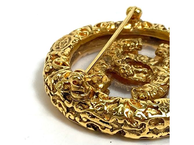 Spilla circolare in oro CC di Chanel D'oro - vista 9