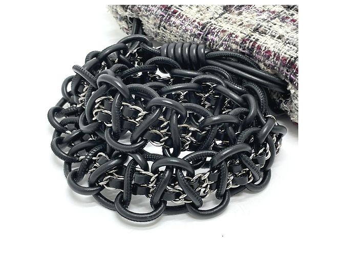 Borsa a Spalla Chanel Camelia Chain Marrone - vista 7