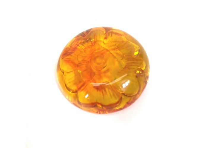 Spilla cerchio arancione Chanel - vista 4