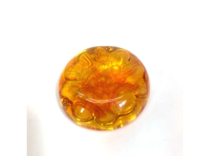 Spilla cerchio arancione Chanel - vista 5