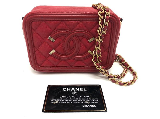 Chanel A84452 CC Filigran Mini Schultertasche Rot - Ansicht 15