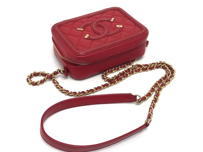 Chanel A84452 CC Filigran Mini Schultertasche Rot - Ansicht 7