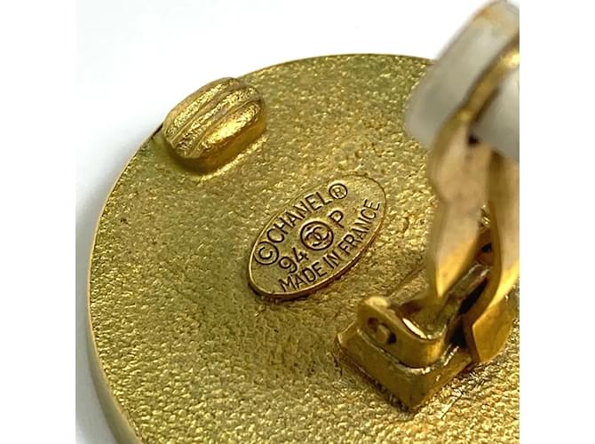 Timeless Orecchini rotondi Chanel CC Mark Circle D'oro - vista 10