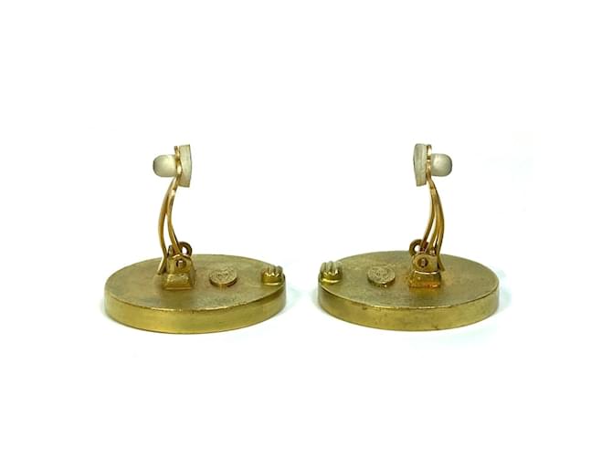 Timeless Orecchini rotondi Chanel CC Mark Circle D'oro - vista 9